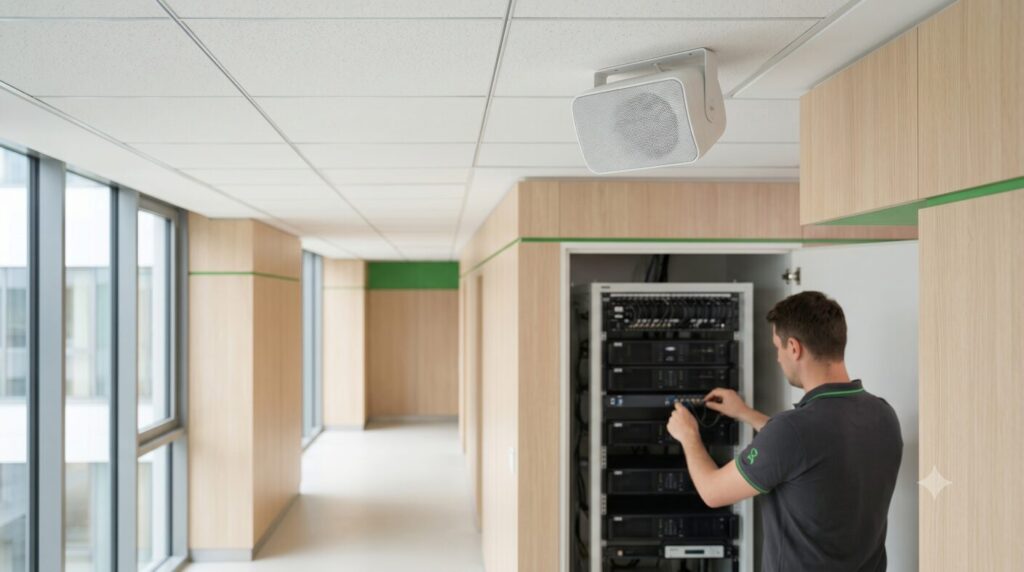 Echipament de sonorizare PA/VA pentru evacuare vocală — GreenSoft Constanța