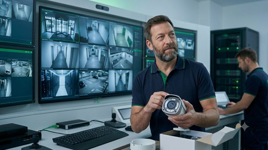 Sistem de supraveghere video CCTV cu monitoare — GreenSoft Constanța