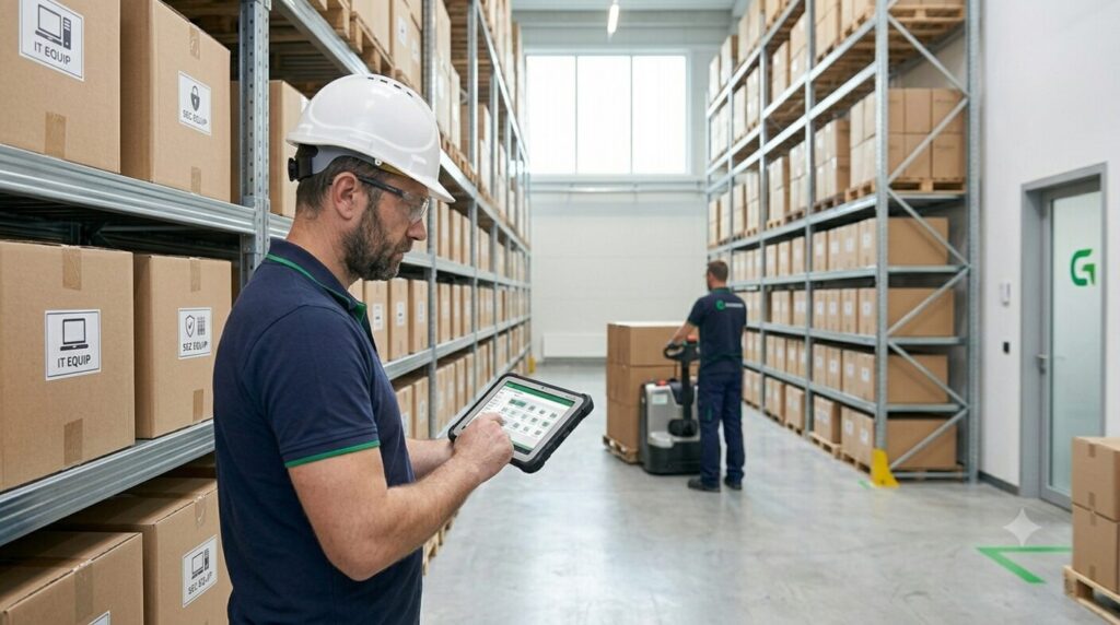 Echipamente IT și de securitate pregătite pentru livrare — GreenSoft, SEAP